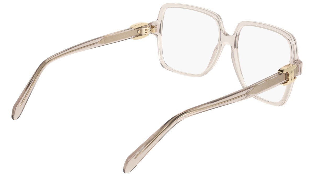 Brillen Salvatore Ferragamo SF3058 (028) farbe transparent warm grey form rechteckig 