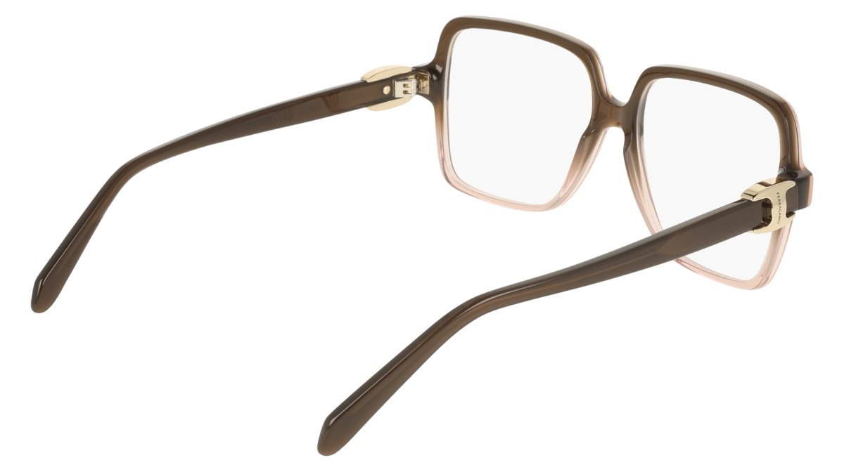 Eyeglasses Salvatore Ferragamo SF3058 (234) color transparent brown gradient shape rectangle 