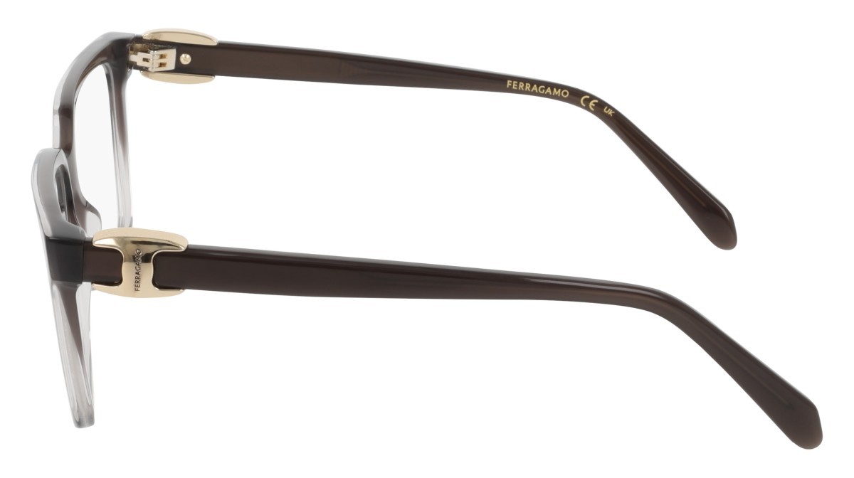 Eyeglasses Salvatore Ferragamo SF3059 (025) color transparent grey gradient shape rectangle 