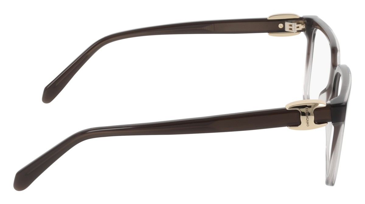 Eyeglasses Salvatore Ferragamo SF3059 (025) color transparent grey gradient shape rectangle 