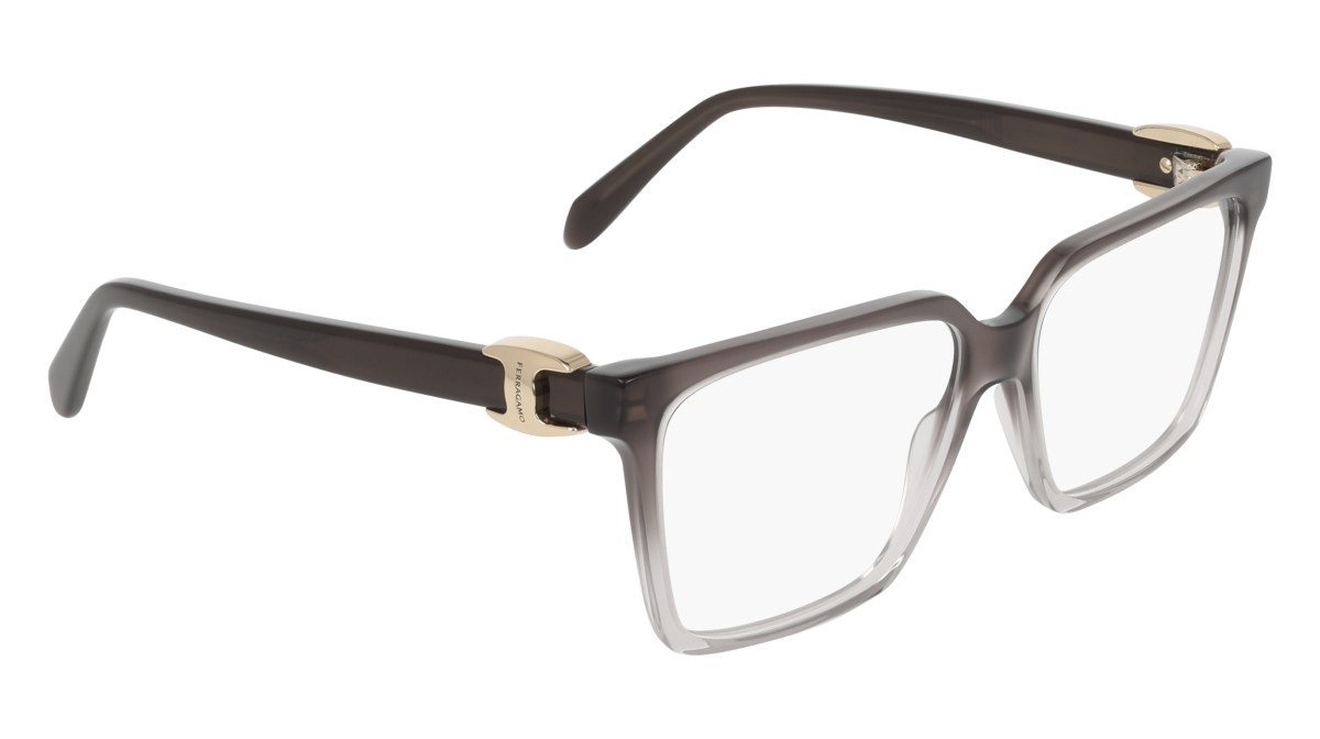 Eyeglasses Salvatore Ferragamo SF3059 (025) color transparent grey gradient shape rectangle 
