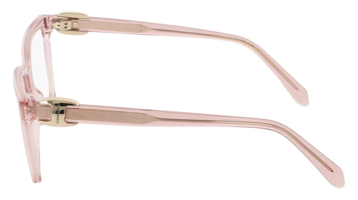 Eyeglasses Salvatore Ferragamo SF3059 (667) color transparent rose shape rectangle 