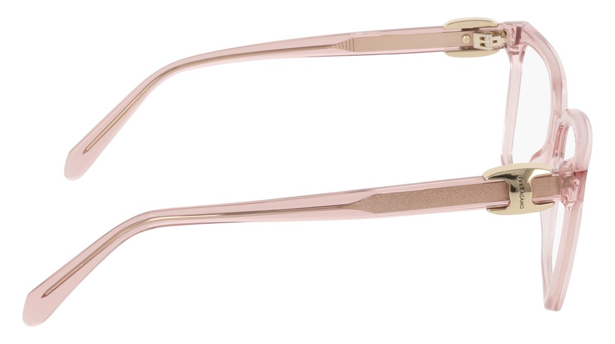 Eyeglasses Salvatore Ferragamo SF3059 (667) color transparent rose shape rectangle 