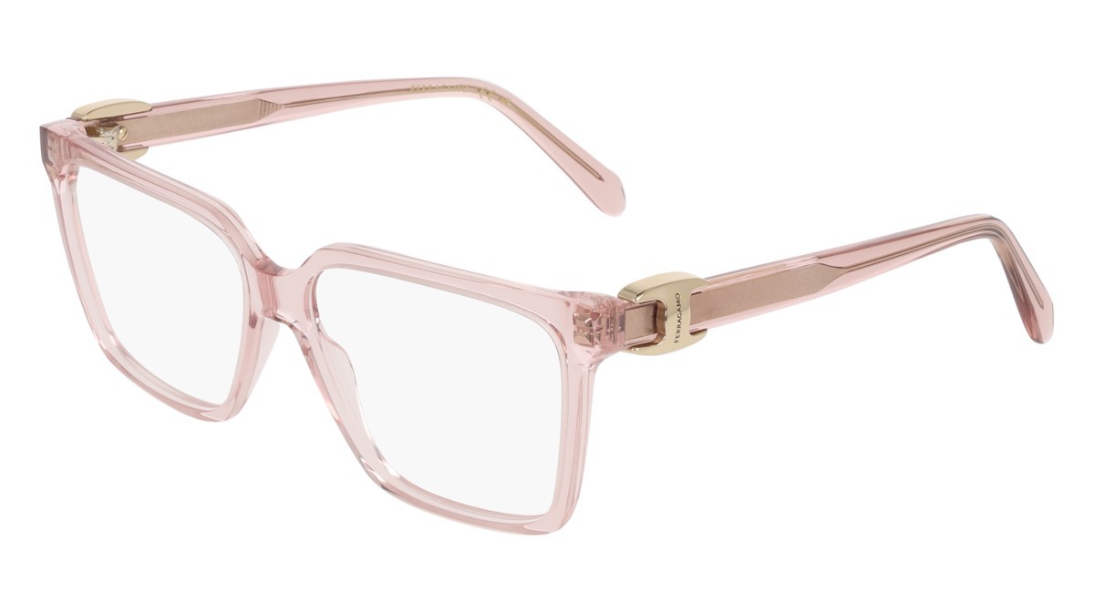 Eyeglasses Salvatore Ferragamo SF3059 (667) color transparent rose shape rectangle 
