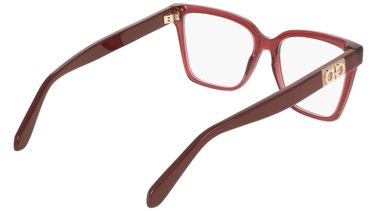 Eyeglasses Salvatore Ferragamo SF3060 (655) color transparent wine shape rectangle 