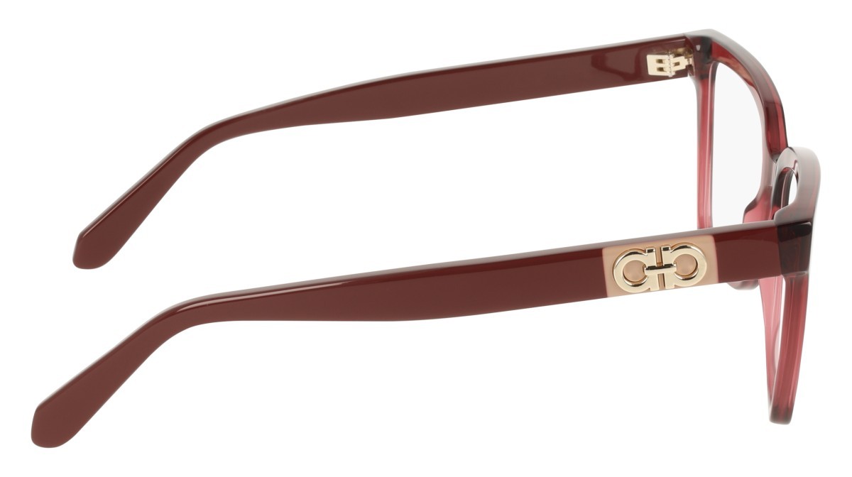 Eyeglasses Salvatore Ferragamo SF3060 (655) color transparent wine shape rectangle 