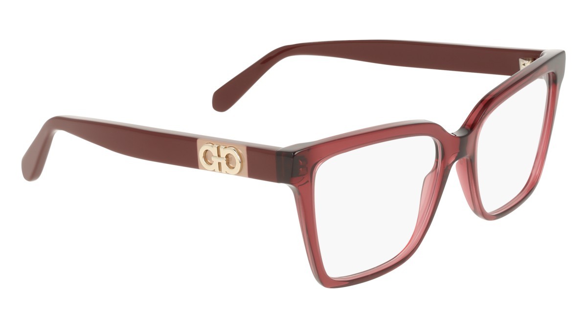 Eyeglasses Salvatore Ferragamo SF3060 (655) color transparent wine shape rectangle 