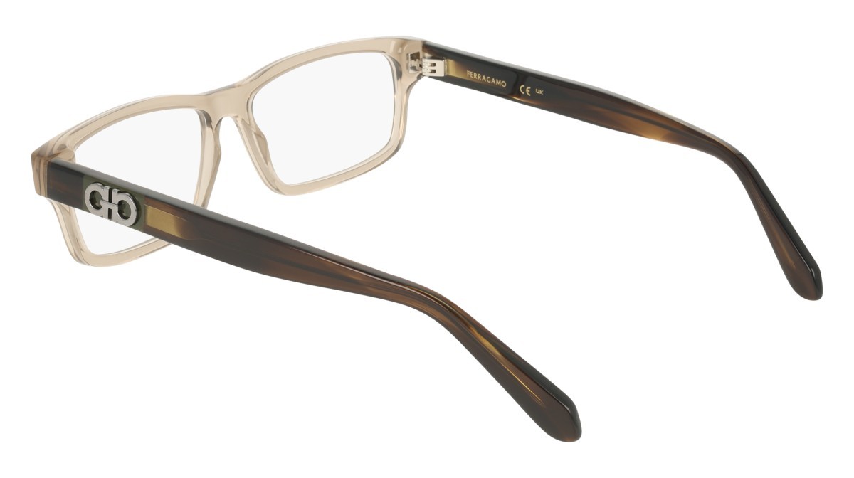 Eyeglasses Salvatore Ferragamo SF3061 (278) color transparent sand shape rectangle 
