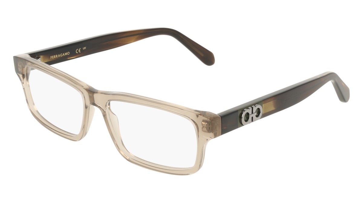 Eyeglasses Salvatore Ferragamo SF3061 (278) color transparent sand shape rectangle 