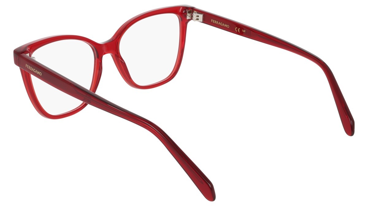 Eyeglasses Salvatore Ferragamo SF3062 (612) color transparent burgundy shape rectangle 