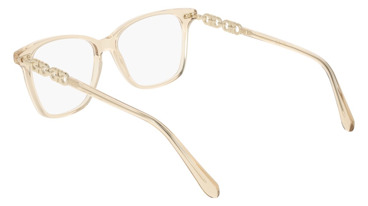 Eyeglasses Salvatore Ferragamo SF3064 (259) color transparent beige shape rectangle 