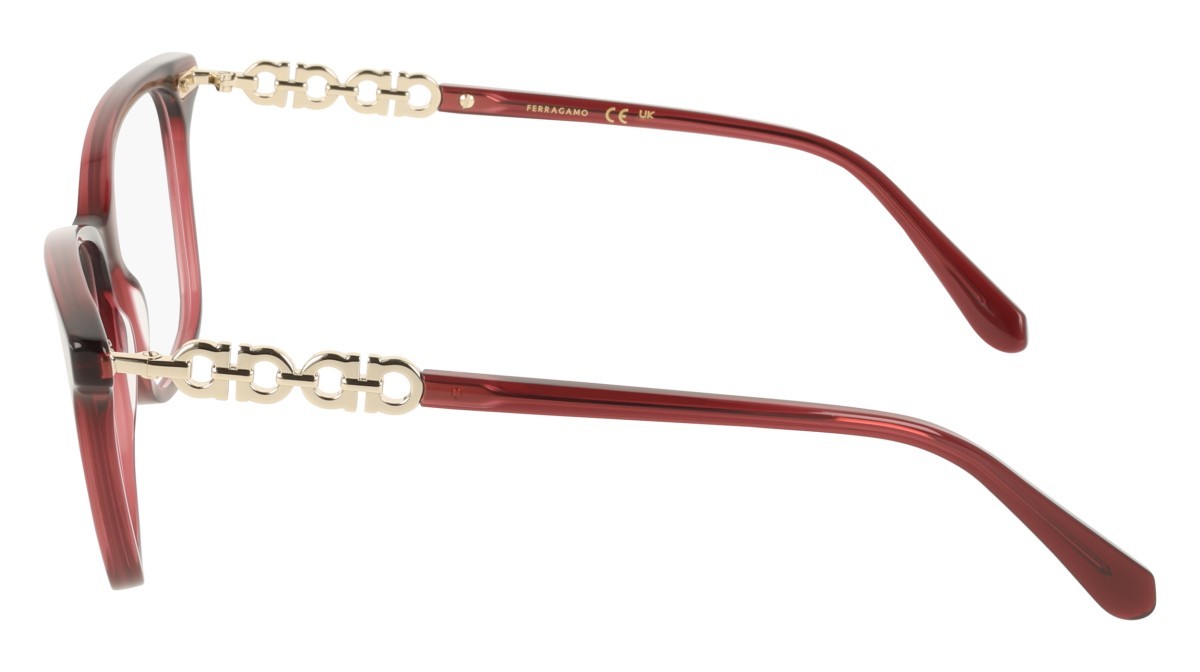 Eyeglasses Salvatore Ferragamo SF3064 (655) color transparent wine shape rectangle 