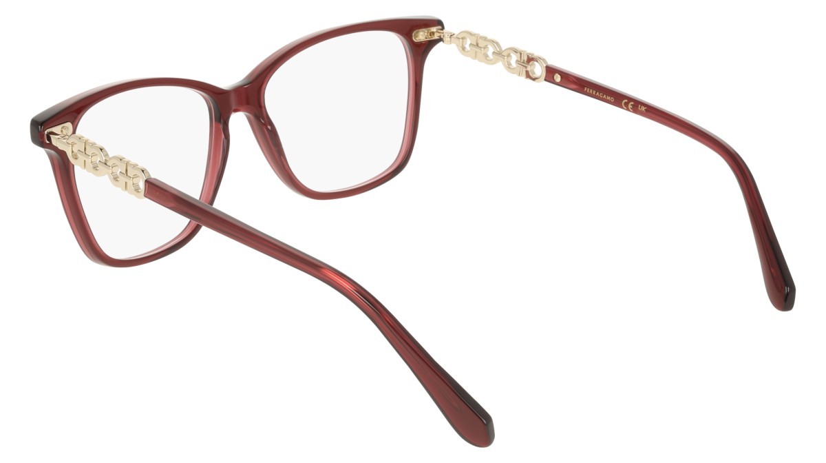 Eyeglasses Salvatore Ferragamo SF3064 (655) color transparent wine shape rectangle 