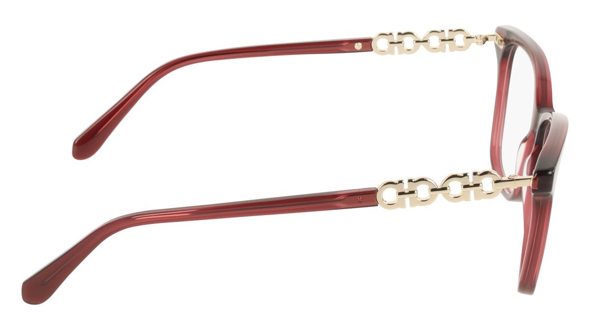 Eyeglasses Salvatore Ferragamo SF3064 (655) color transparent wine shape rectangle 