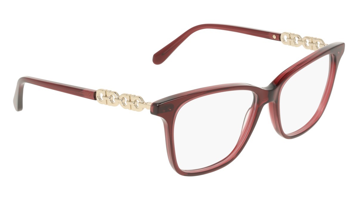 Eyeglasses Salvatore Ferragamo SF3064 (655) color transparent wine shape rectangle 