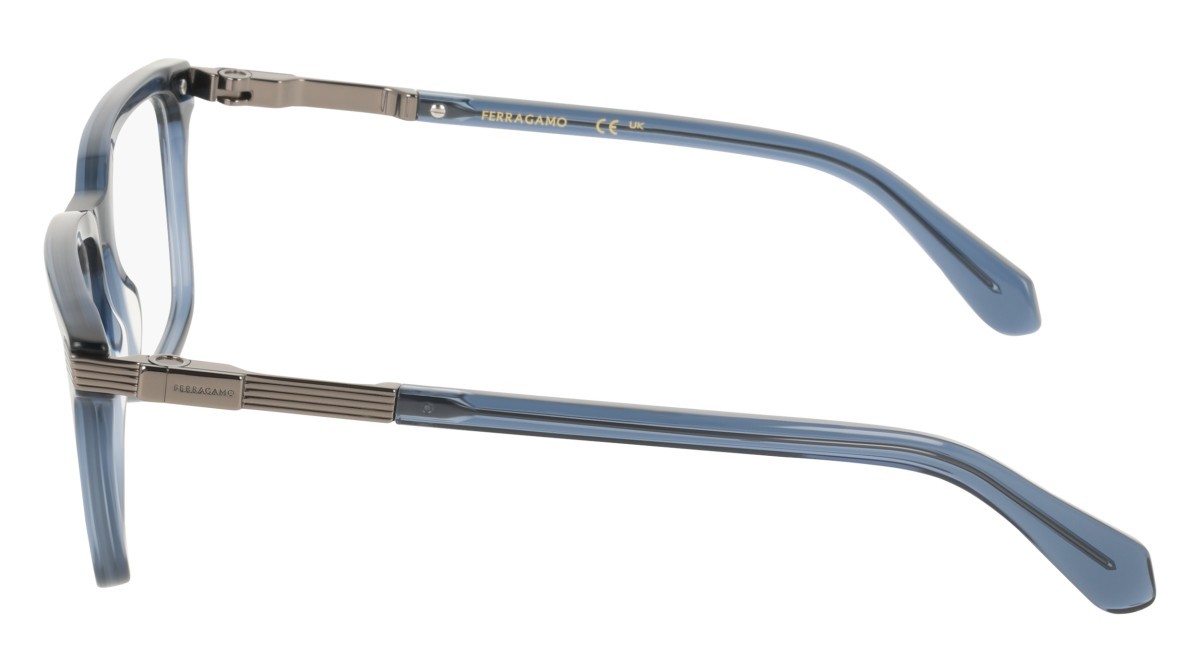 Eyeglasses Salvatore Ferragamo SF3065 (438) color transparent avio shape rectangle 