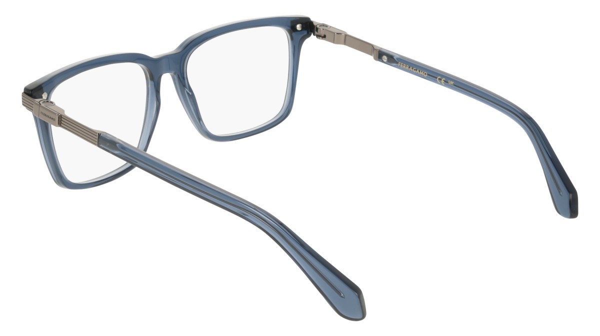 Eyeglasses Salvatore Ferragamo SF3065 (438) color transparent avio shape rectangle 