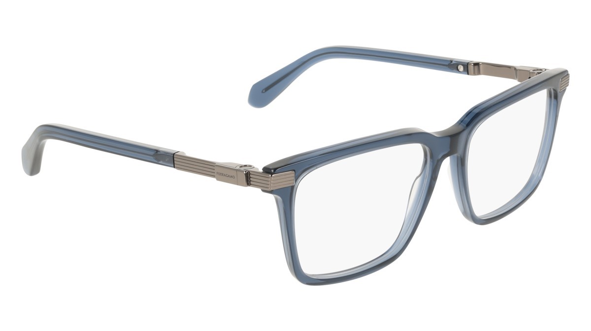 Eyeglasses Salvatore Ferragamo SF3065 (438) color transparent avio shape rectangle 