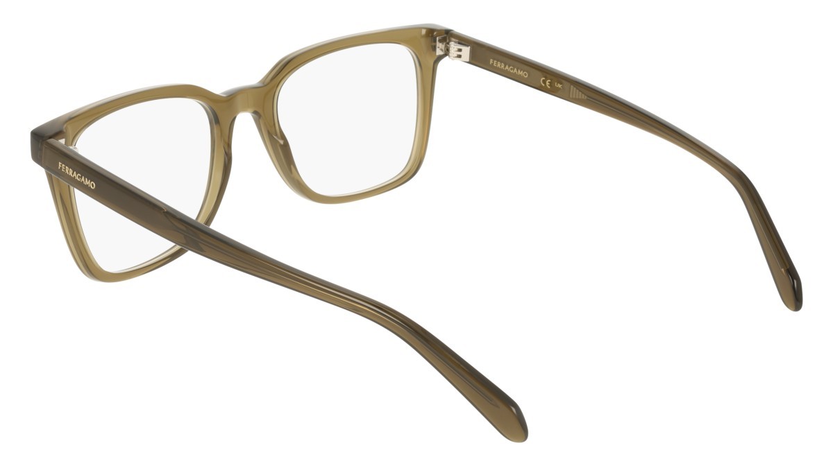 Eyeglasses Salvatore Ferragamo SF3067 (320) color transparent khaki shape rectangle 