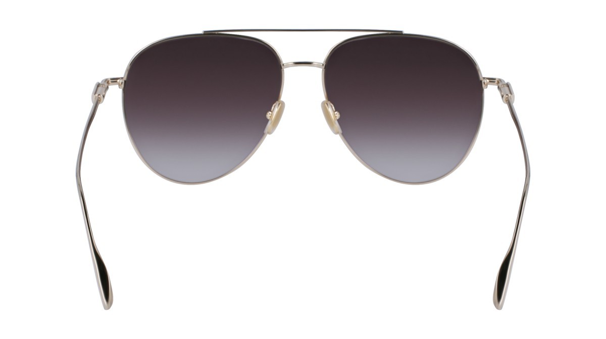 Sonnenbrillen Salvatore Ferragamo SF308S (703) farbe gold/brown gradient form aviator gläser gradient brown