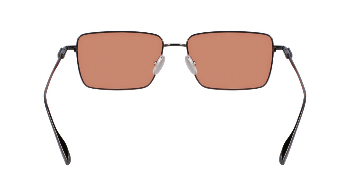 Sonnenbrillen Salvatore Ferragamo SF309S (017) farbe dark gun/orange form rechteckig gläser solid orange