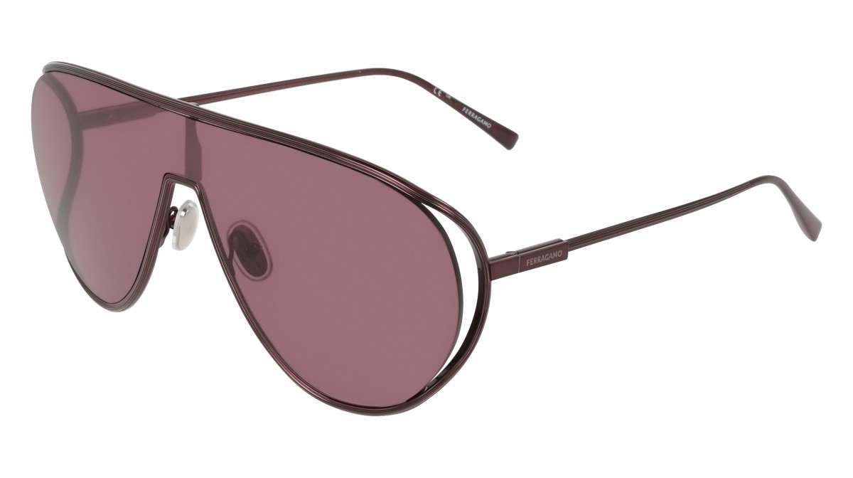 Sunglasses Salvatore Ferragamo SF323S (601) color burgundy shape aviator lenses solid wine