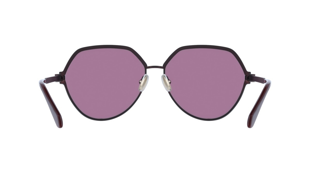 Sunglasses Salvatore Ferragamo SF325S (602) color matte burgundy shape pantos lenses solid purple