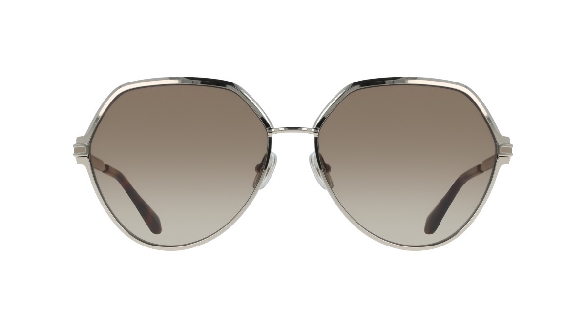 Sunglasses Salvatore Ferragamo SF325S (745) color gold/brown gradient shape pantos lenses gradient brown