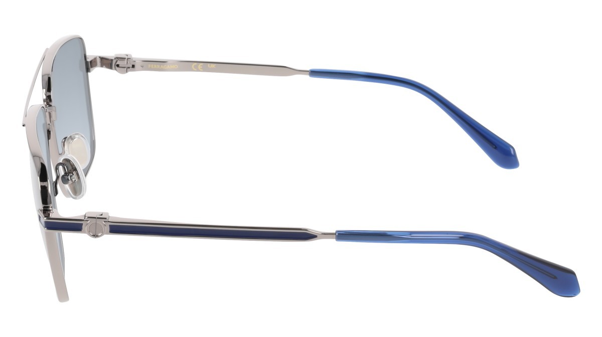 Sunglasses Salvatore Ferragamo SF329SLBI (020) color grey shape square lenses gradient blue