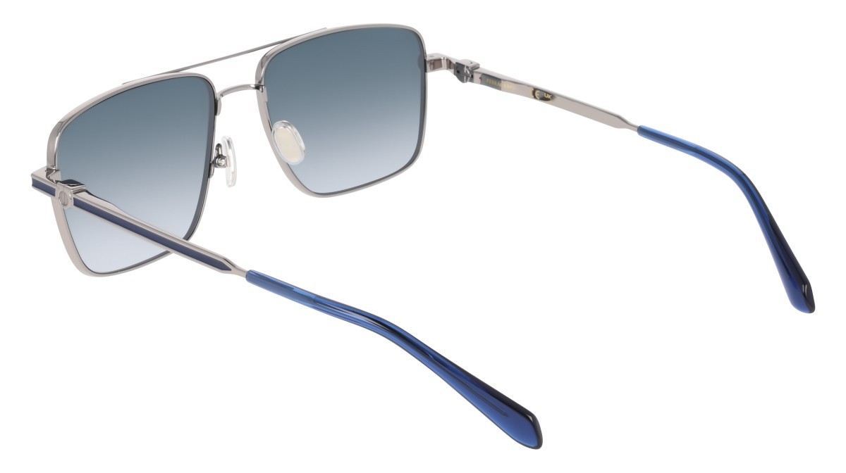 Sunglasses Salvatore Ferragamo SF329SLBI (020) color grey shape square lenses gradient blue