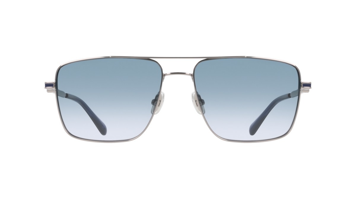 Sunglasses Salvatore Ferragamo SF329SLBI (020) color grey shape square lenses gradient blue