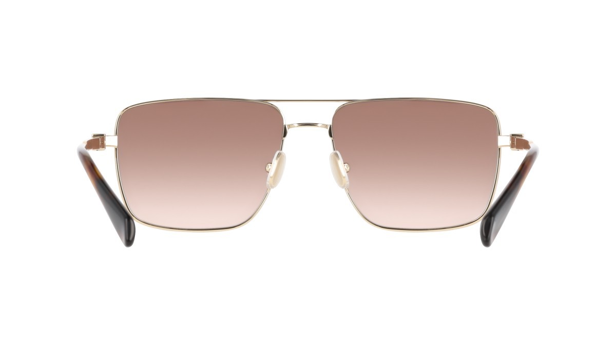 Sunglasses Salvatore Ferragamo SF329SLBI (700) color gold/brown gradient shape square lenses gradient brown brownish