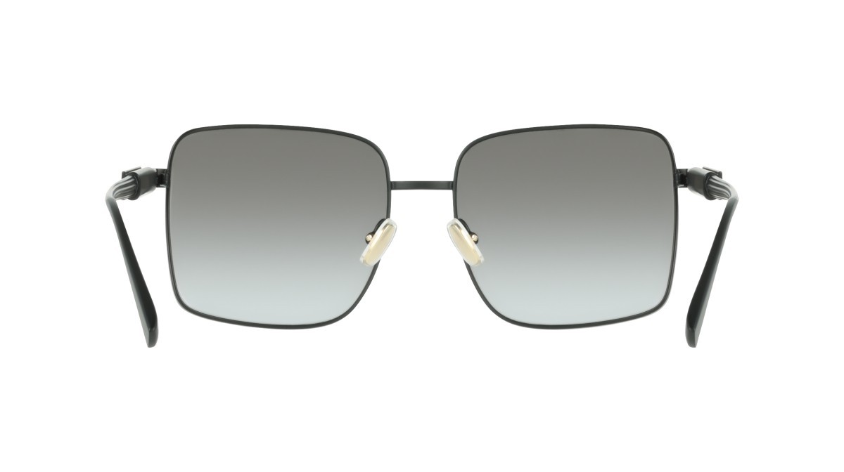 Sunglasses Salvatore Ferragamo SF330S (002) color matte black shape square lenses gradient grey