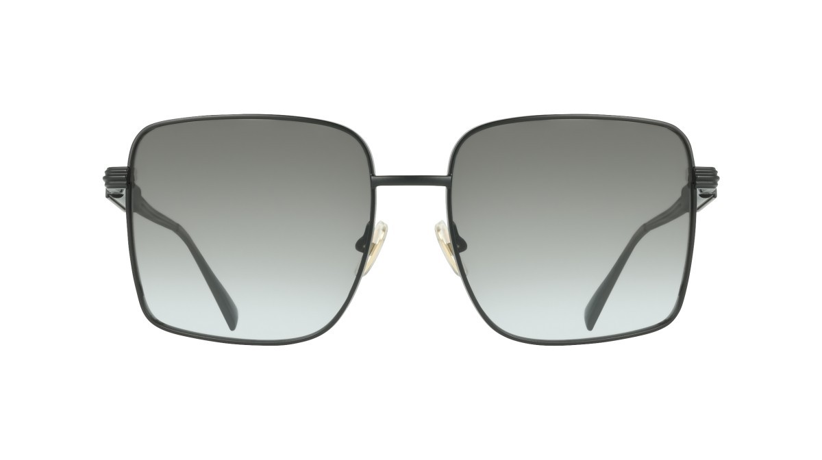 Sunglasses Salvatore Ferragamo SF330S (002) color matte black shape square lenses gradient grey