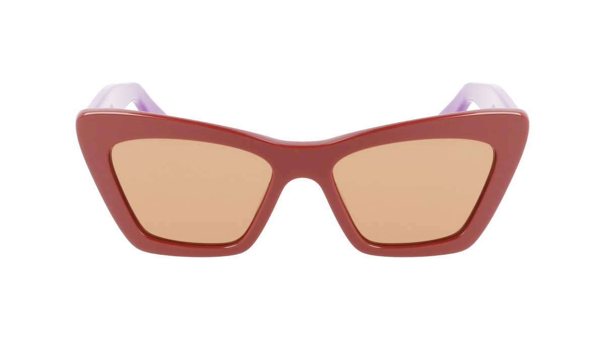Sonnenbrillen Salvatore Ferragamo SF929S (209) farbe dark brown/violet form schmetterling gläser solid brown