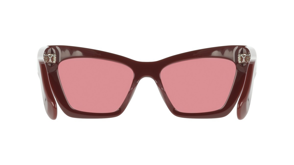 Sunglasses Salvatore Ferragamo SF929SN (606) color burgundy shape butterfly lenses solid wine