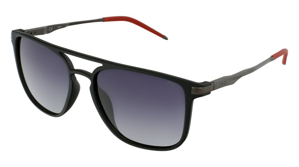 Sonnenbrillen Fila SF9382 (U28Z) farbe nero opaco gläser smoke gradient