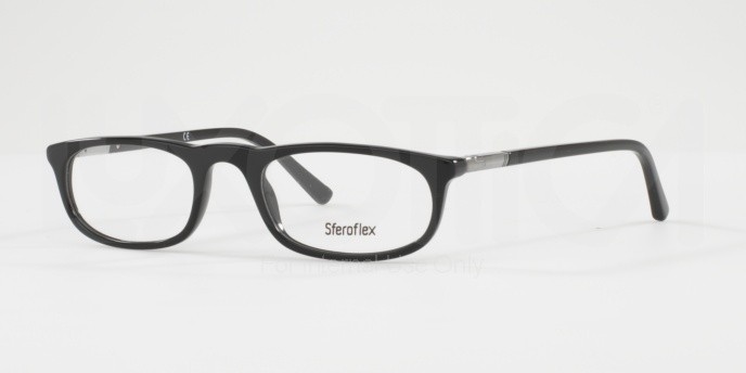 Eyeglasses Sferoflex SF 1137 (C568) color black shape oval lenses demo lens