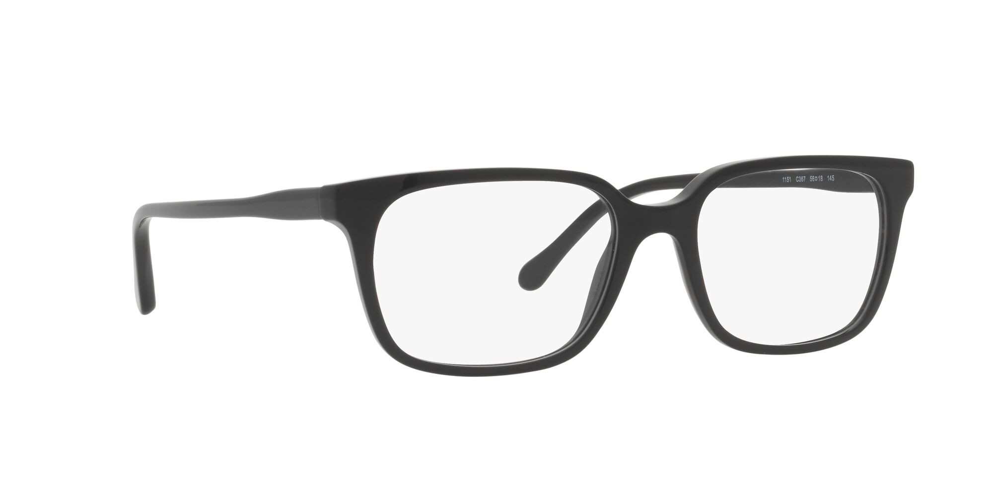 Eyeglasses Sferoflex SF 1151 (C367) color nero lucido shape rectangle lenses lente demo