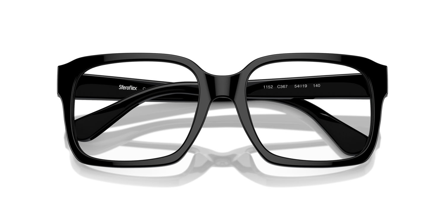 Eyeglasses Sferoflex SF 1152 (C367) color nero lucido shape square lenses lente demo