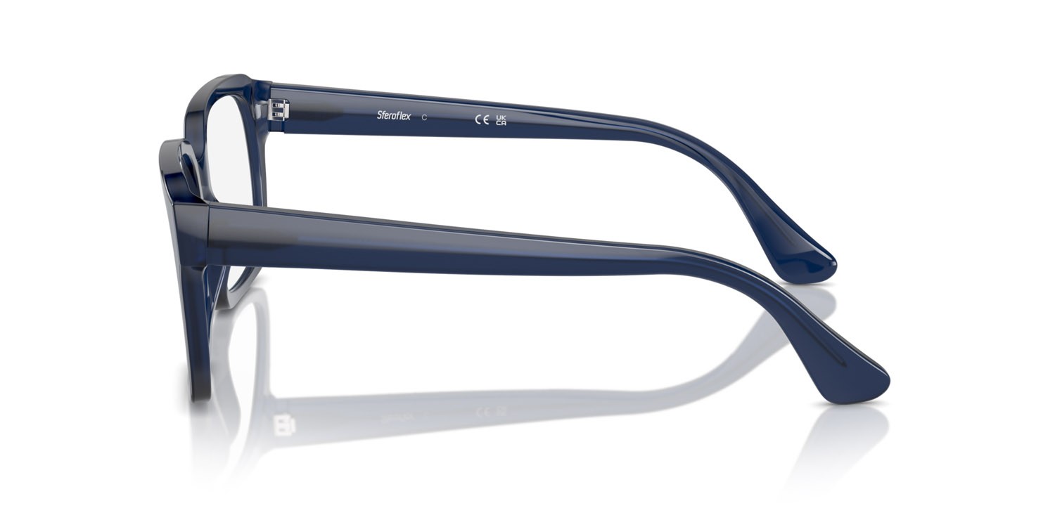 Eyeglasses Sferoflex SF 1152 (C640) color shiny blu opal shape square lenses lente demo