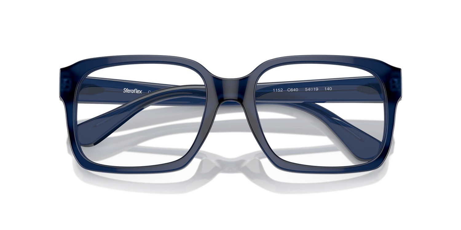 Eyeglasses Sferoflex SF 1152 (C640) color shiny blu opal shape square lenses lente demo