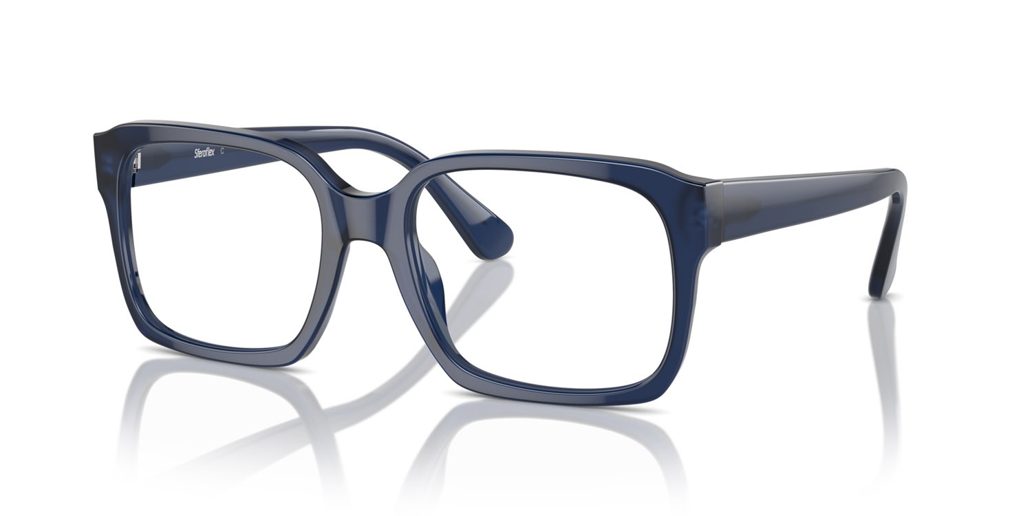 Eyeglasses Sferoflex SF 1152 (C640) color shiny blu opal shape square lenses lente demo