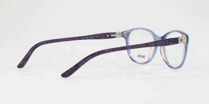 Eyeglasses Sferoflex SF 1548 (C352) color top azure on violet shape irregular lenses demo lens
