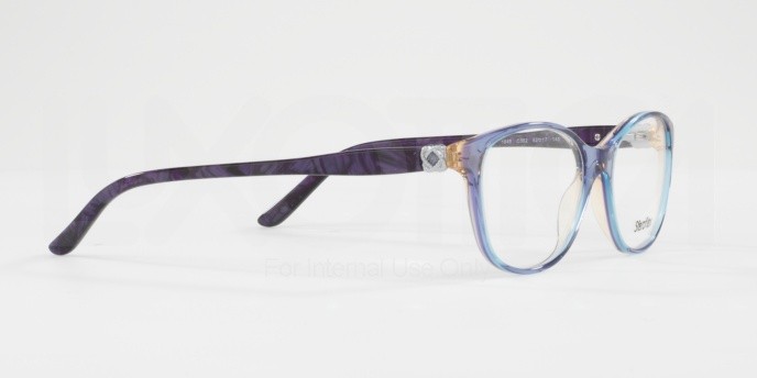 Eyeglasses Sferoflex SF 1548 (C352) color top azure on violet shape irregular lenses demo lens
