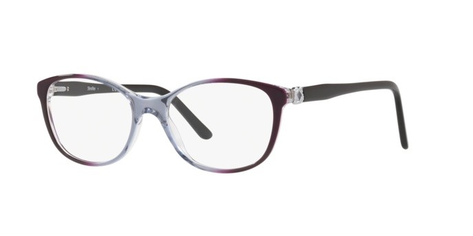 Eyeglasses Sferoflex SF 1548 (C635) color avio violet shape irregular lenses demo lens