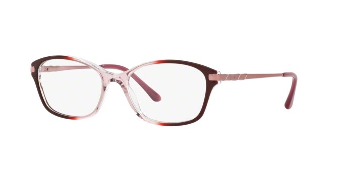 Eyeglasses Sferoflex SF 1556 (C593) color gradient light pink cyclamin shape cat eye lenses demo lens