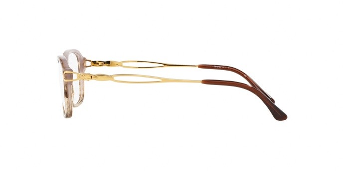 Eyeglasses Sferoflex SF 1557B (C589) color trasparent light brown shape square lenses demo lens