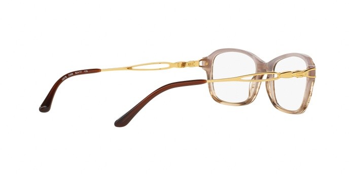 Eyeglasses Sferoflex SF 1557B (C589) color trasparent light brown shape square lenses demo lens