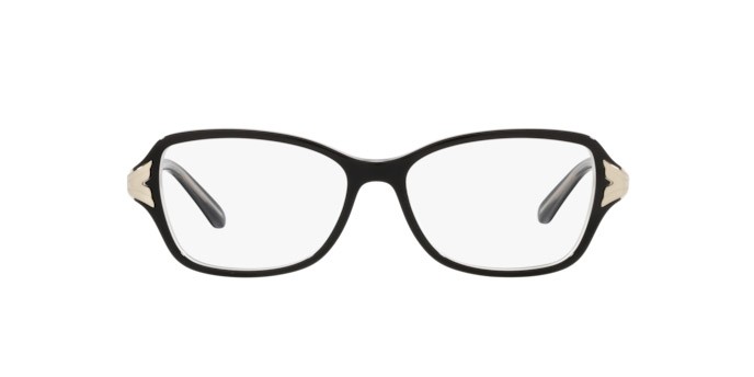 Eyeglasses Sferoflex SF 1576 (C555) color top black on ice shape butterfly lenses demo lens